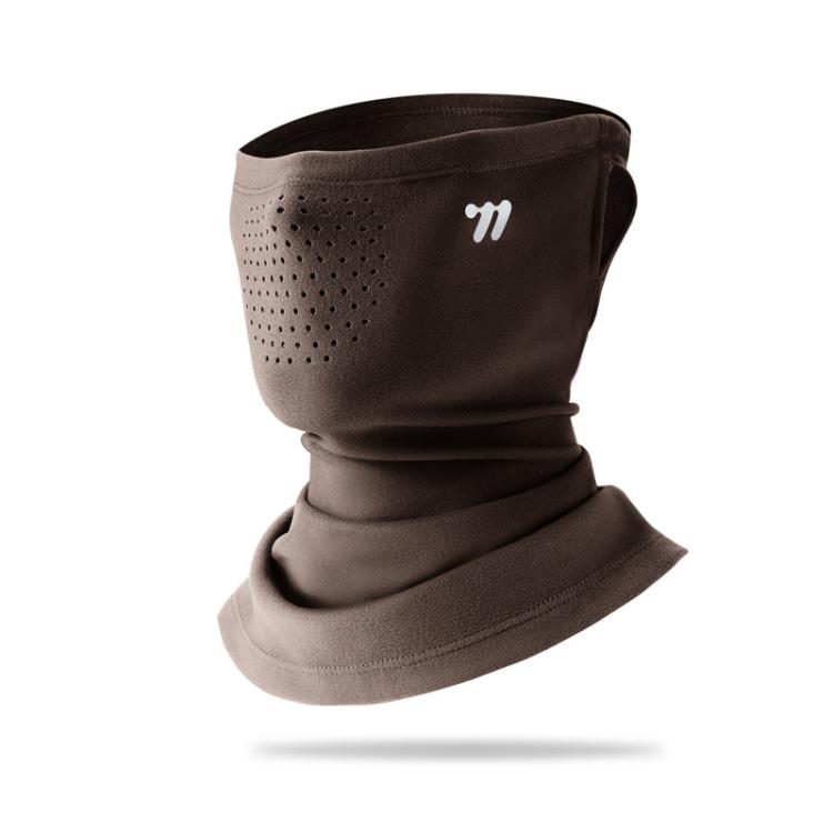 WEST BIKING Maschera invernale con elastici per le orecchie, doppio strato in pile, scaldacollo antivento per ciclismo, Free Size