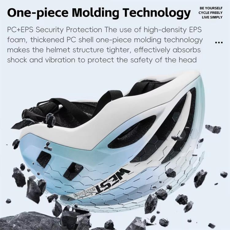 Casco da ciclismo WEST BIKING per ragazzi, ideale per bici da strada e mountain bike, con imbottitura agli ioni negativi e fibbia magnetica., 48-52cm
