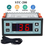 Regolatore di temperatura STC-200 per celle frigorifere e unità di refrigerazione (raffreddamento/riscaldamento) con funzione di allarme., STC-200  220V
