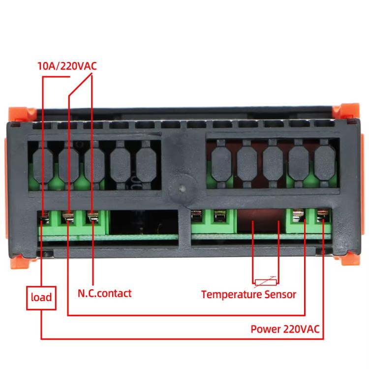 Regolatore di temperatura STC-200 per celle frigorifere e unità di refrigerazione (raffreddamento/riscaldamento) con funzione di allarme., STC-200  220V