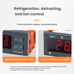 Regolatore di temperatura a microcomputer STC-9200 - Uscita a 3 modalità per refrigerazione, sbrinamento e controllo della ventola, universale per celle frigorifere/refrigeratori