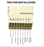 Termostato digitale da 220 V con ampio display LCD per condizionatore d'aria FCU, T6861H2WB, T6861H2WG