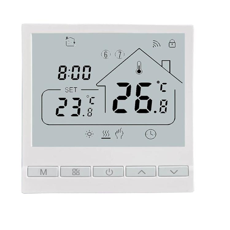 Termostato da pavimento WIFI compatibile con l'app Tuya Smart Home, controllo remoto e regolatore di temperatura per riscaldamento a pavimento., 220V 16A, 220V 3A