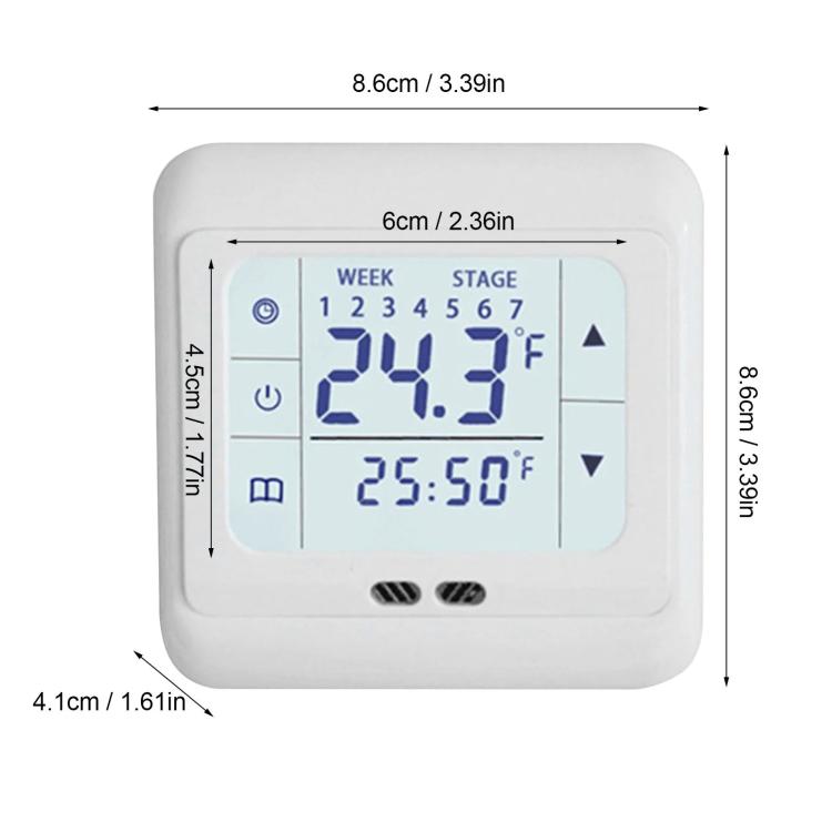 Termostato da pavimento 16A, regolatore di temperatura per riscaldamento a pavimento, No WiFi, WiFi Version