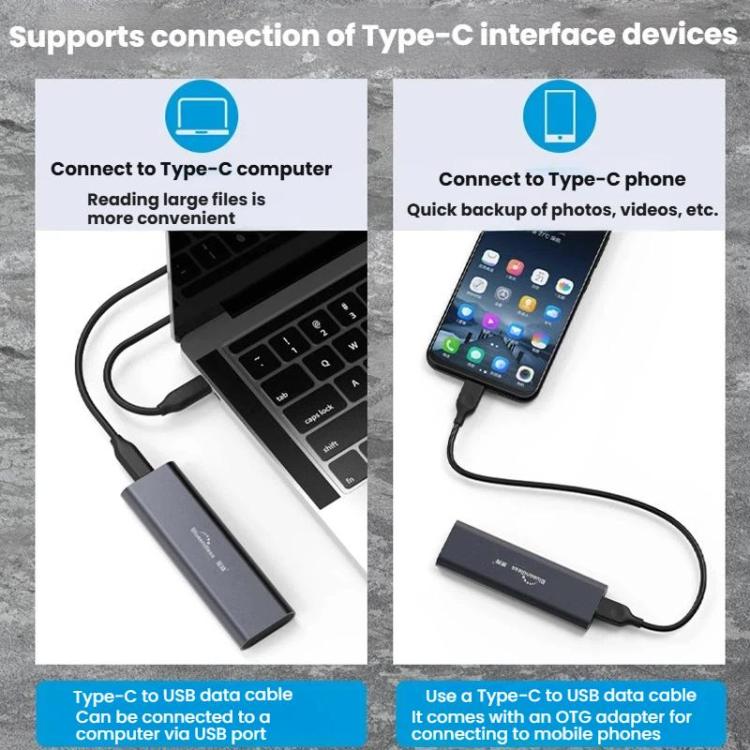 Blueendless 2802N Custodia SSD NVMe M.2 con USB-C