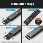 Blueendless 2802N Custodia SSD NVMe M.2 con USB-C
