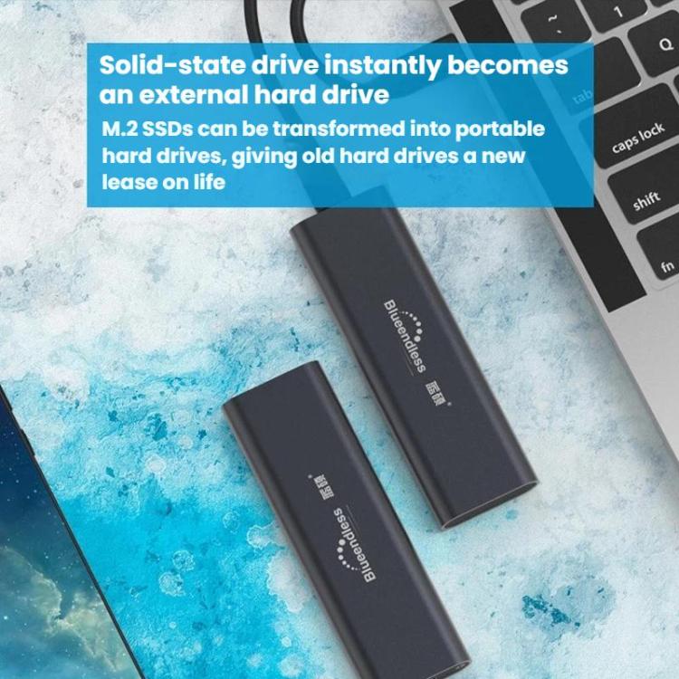 Blueendless 2802N Custodia SSD NVMe M.2 con USB-C