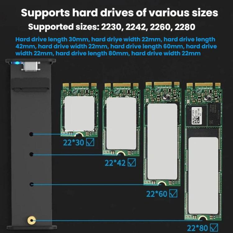 Blueendless 2802N Custodia SSD NVMe M.2 con USB-C