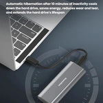 Custodia esterna SSD M.2 NVMe/SATA in alluminio 10Gbps