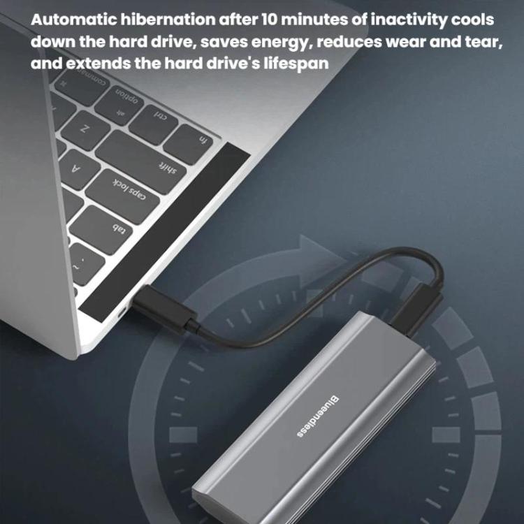 Custodia esterna SSD M.2 NVMe/SATA in alluminio 10Gbps