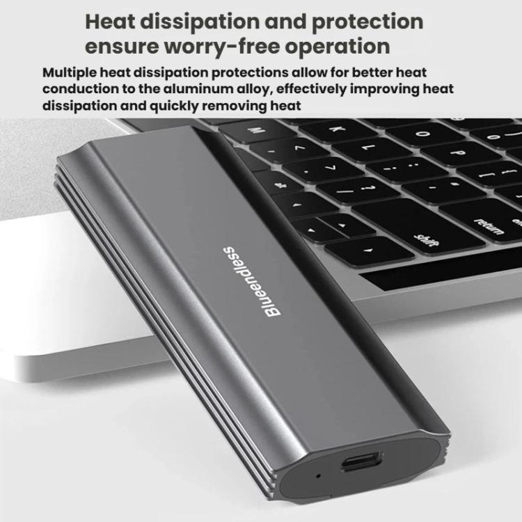 Custodia esterna SSD M.2 NVMe/SATA in alluminio 10Gbps