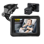 Monitor per auto per bambini da 4,3 pollici con risoluzione HD 1080p e visione notturna a infrarossi., With Cigarette Lighter, With USB