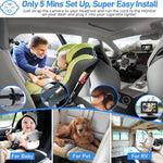 Monitor per auto per bambini da 4,3 pollici con risoluzione HD 1080p e visione notturna a infrarossi., With Cigarette Lighter, With USB