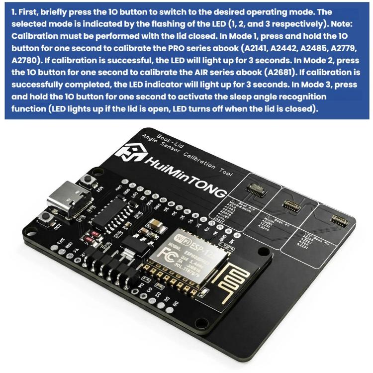 Strumento di calibrazione del sensore angolare HuiMinTONG HMT-AP85 per Macbook Pro/Air.