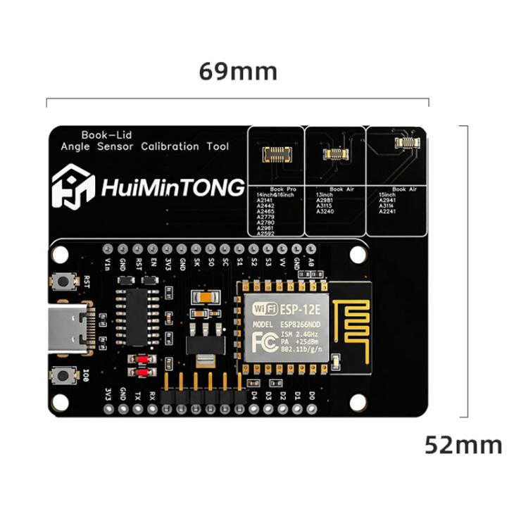 Strumento di calibrazione del sensore angolare HuiMinTONG HMT-AP85 per Macbook Pro/Air.