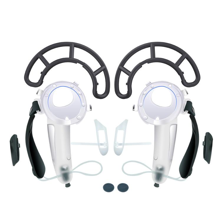 Set di impugnature per controller Meta Quest 3 con telaio protettivo esteso e migliorato.