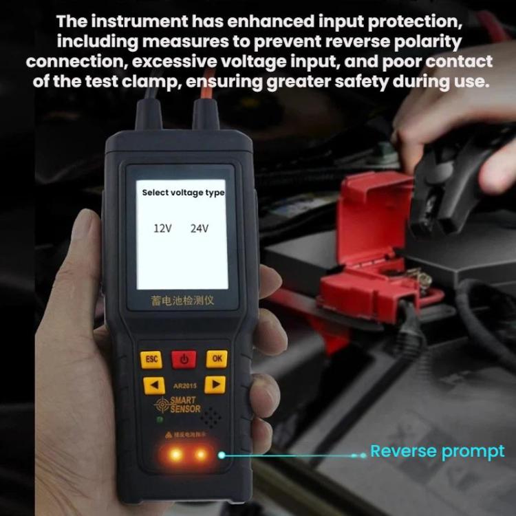 Tester intelligente per batterie auto 12V/24V, AR2015