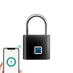Lucchetto con impronta digitale compatibile con l'app Tuya Smart, capacità fino a 30 impronte digitali, ricaricabile tramite USB-C, corpo in lega di zinco.