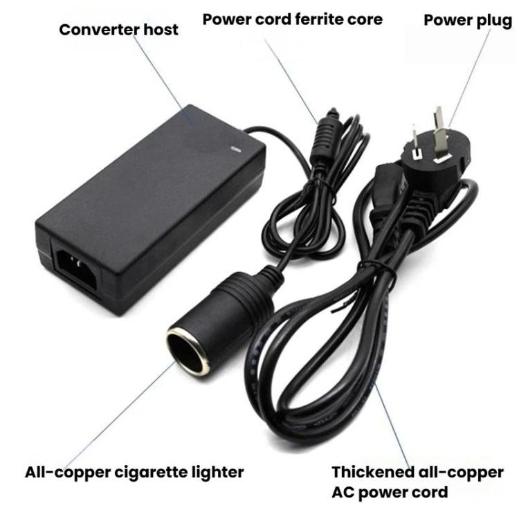 Adattatore di alimentazione 12V 5A per portabicchieri auto, convertitore di potenza per aspirapolvere, US Plug, EU Plug, UK Plug