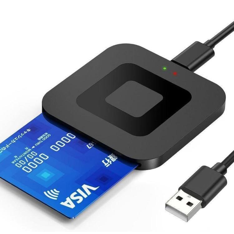 Lettore smart card USB Type-C per carte bancarie