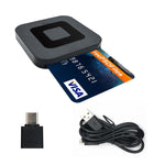 Lettore di smart card Square per carte bancarie, carte per la dichiarazione dei redditi e carte di archiviazione, USB, Type-C