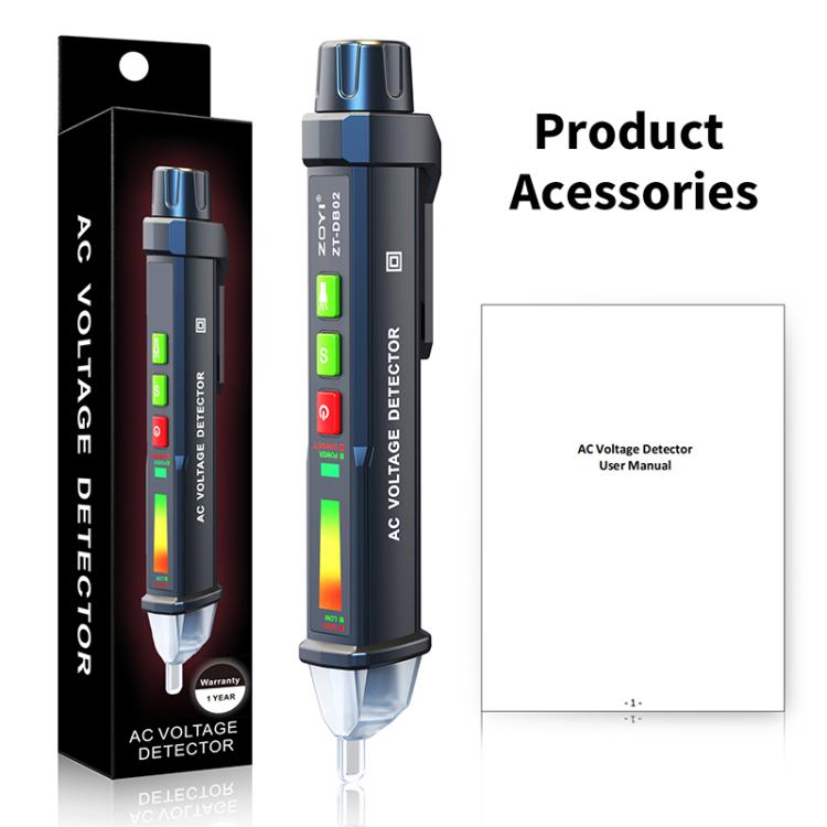 Penna tester di tensione a induzione intelligente senza contatto ZOYI, DB02, DB03