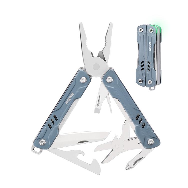 NexTool S11 Mini Sailor 11-in-1 Multitool da esterno: coltello tascabile, pinze pieghevoli, tronchesi, kit di sopravvivenza EDC, S11 Blue, S11 Black