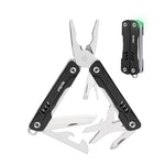 NexTool S11 Mini Sailor 11-in-1 Multitool da esterno: coltello tascabile, pinze pieghevoli, tronchesi, kit di sopravvivenza EDC, S11 Blue, S11 Black