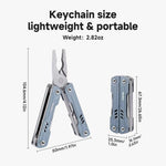 NexTool S11 Mini Sailor 11-in-1 Multitool da esterno: coltello tascabile, pinze pieghevoli, tronchesi, kit di sopravvivenza EDC, S11 Blue, S11 Black