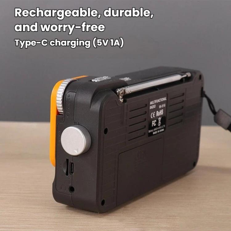 W-916 Portable Pointer Radio With Reading Light FM/AM Dual-Band Radio