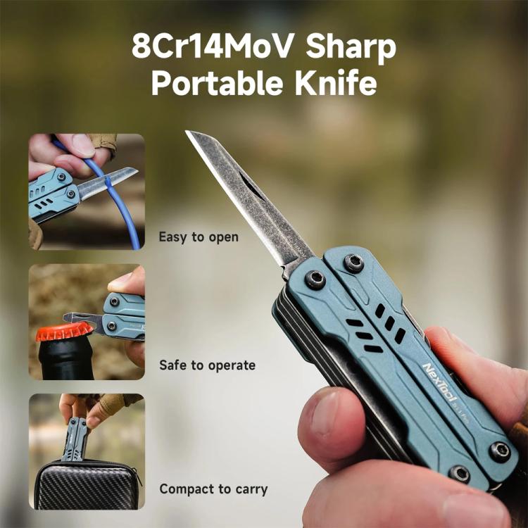 NexTool S11 Pro Mini Sailor 12-in-1 Multi Tool da esterno, coltello tascabile, pinze pieghevoli, tronchesi, kit di sopravvivenza EDC, S11 Pro