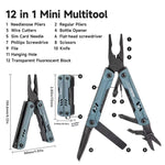 NexTool S11 Pro Mini Sailor 12-in-1 Multi Tool da esterno, coltello tascabile, pinze pieghevoli, tronchesi, kit di sopravvivenza EDC, S11 Pro
