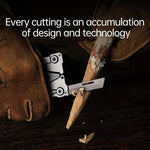 Nextool Silver Blade EDC Tool 14 in 1: pinze pieghevoli tascabili, cacciavite, chiave inglese, coltello con custodia in pelle