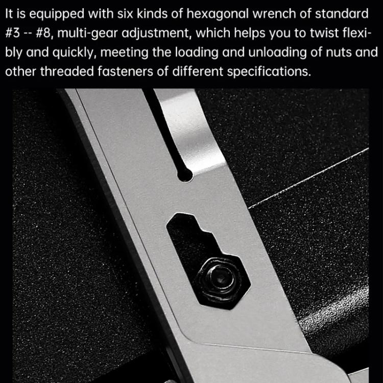 Nextool Silver Blade EDC Tool 14 in 1: pinze pieghevoli tascabili, cacciavite, chiave inglese, coltello con custodia in pelle