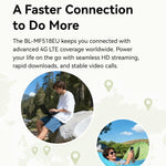 AX300Mbps 4G LTE Mobile Wi-Fi 6 SIM Card Outdoor European Edition Mobile WiFi With Battery, LB-LINK BL-MF518EU