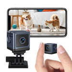 Mini telecamera a batteria con rilevamento di movimento, allarme intelligente e connessione wireless, W03