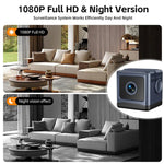 Mini telecamera a batteria con rilevamento di movimento, allarme intelligente e connessione wireless, W03