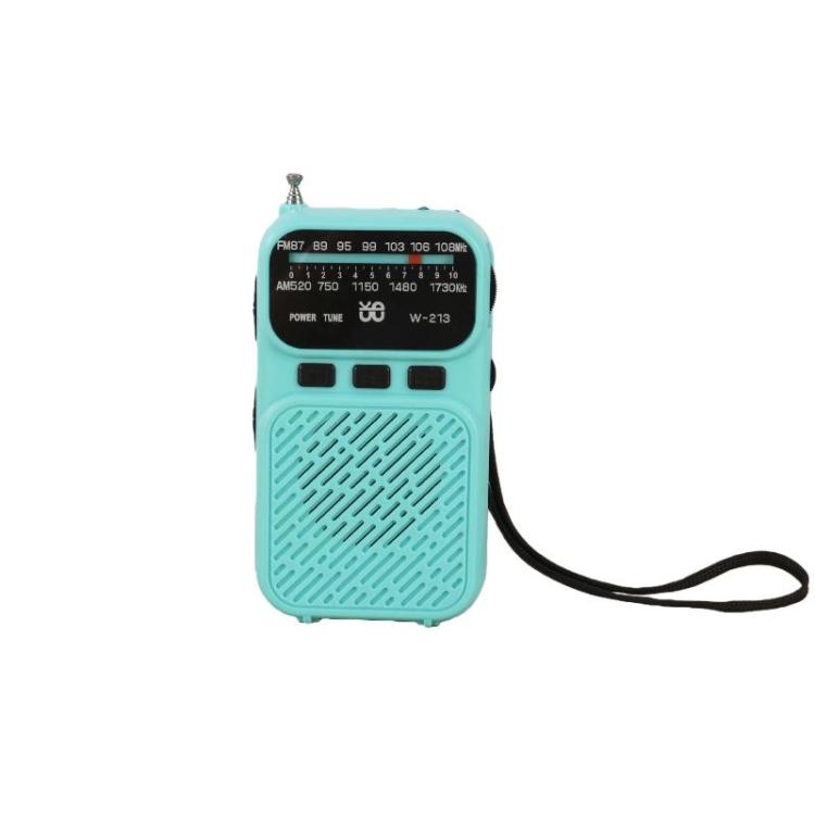 Radio portatile W-213 FM/AM con torcia e clip