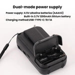Radio portatile W-213 FM/AM con torcia e clip