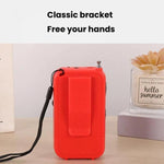 Radio portatile W-213 FM/AM con torcia e clip