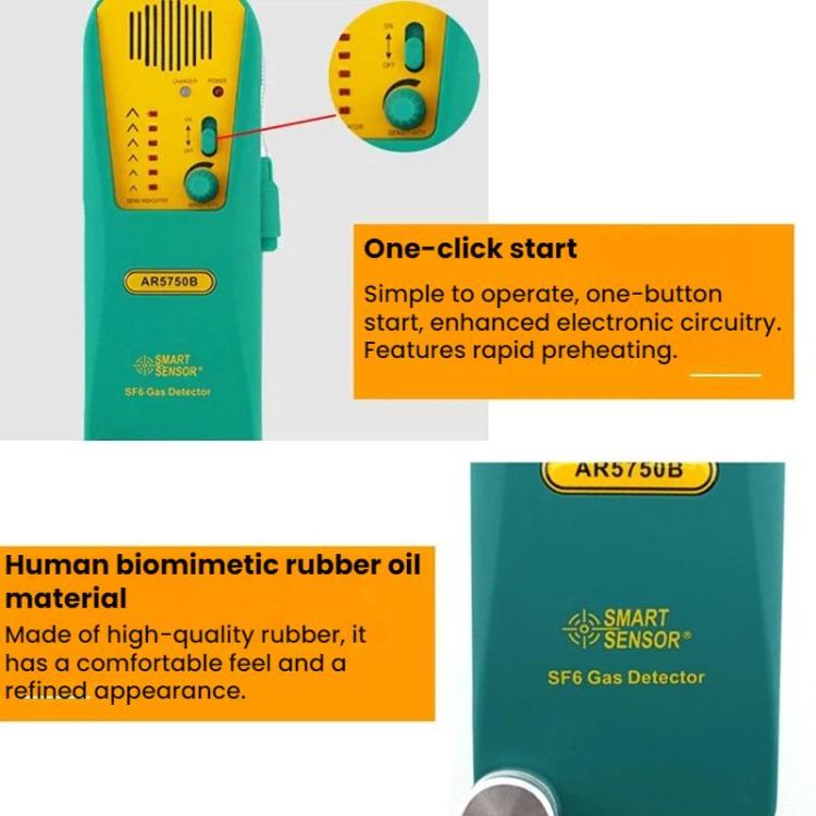 Rilevatore di perdite di refrigerante SF6 SMART SENSOR per frigoriferi e condizionatori d'aria, SMART SENSOR AR5750B