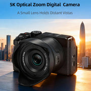 Videocamera digitale G650 5K / 72MP WiFi con schermo IPS da 2,8 pollici e zoom ottico 12x., G650
