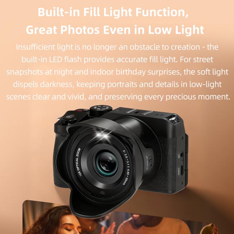 Videocamera digitale G650 5K WiFi con zoom ottico 12x