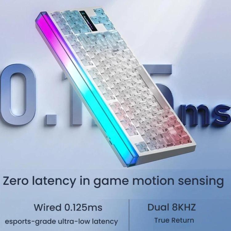 LANGTU T87 Hot-Pluggable Wireless Bluetooth Triple-Mode Mechanical Keyboard Office & Gaming Keyboard, White Contour Line TTC Instant Gold Axis Dual 1K, Northern Lights Ropax Axis 2K Dual 1K Light, BlackBerry Side-Etched Matcha Iced Axis Dual 8K Ultra  ...