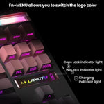 LANGTU T87 Hot-Pluggable Wireless Bluetooth Triple-Mode Mechanical Keyboard Office & Gaming Keyboard, White Contour Line TTC Instant Gold Axis Dual 1K, Northern Lights Ropax Axis 2K Dual 1K Light, BlackBerry Side-Etched Matcha Iced Axis Dual 8K Ultra  ...
