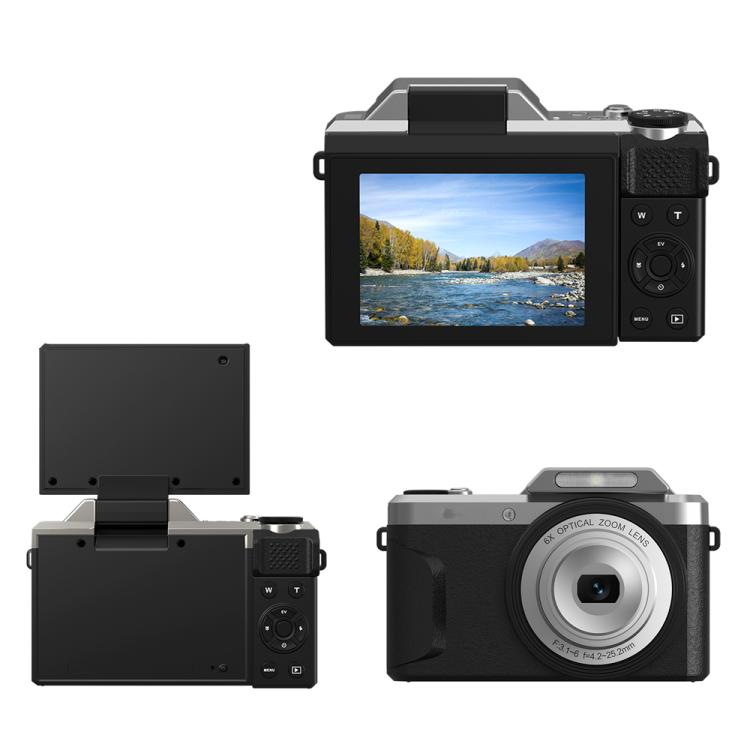 Videocamera D27 4K con zoom ottico 6x e schermo 180°