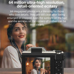 Videocamera D27 4K con zoom ottico 6x e schermo 180°