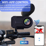 Telecamera da cruscotto per moto M1 IP66 impermeabile WIFI 2K HD portatile, M1