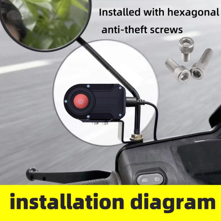 Telecamera da cruscotto per moto M1 IP66 impermeabile WIFI 2K HD portatile, M1