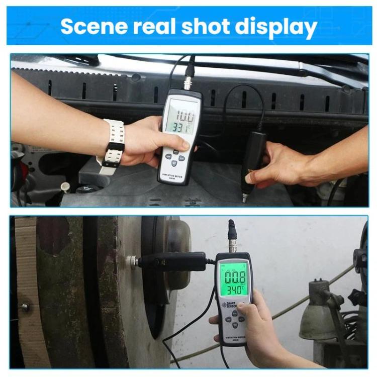 Sensore intelligente per la misurazione delle vibrazioni del motore, portatile., SMART SENSOR AS63B